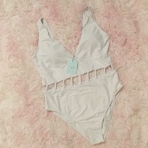 White One Piece Swimsuit